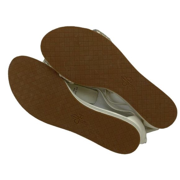 Cole Haan White and Gold Sandals - Picture 8 of 9